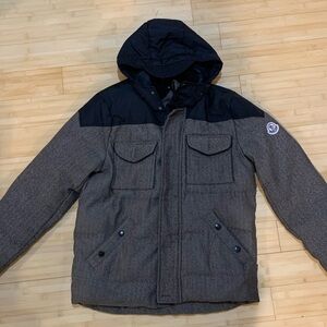 Moncler Black and Brown Puffer Jacket